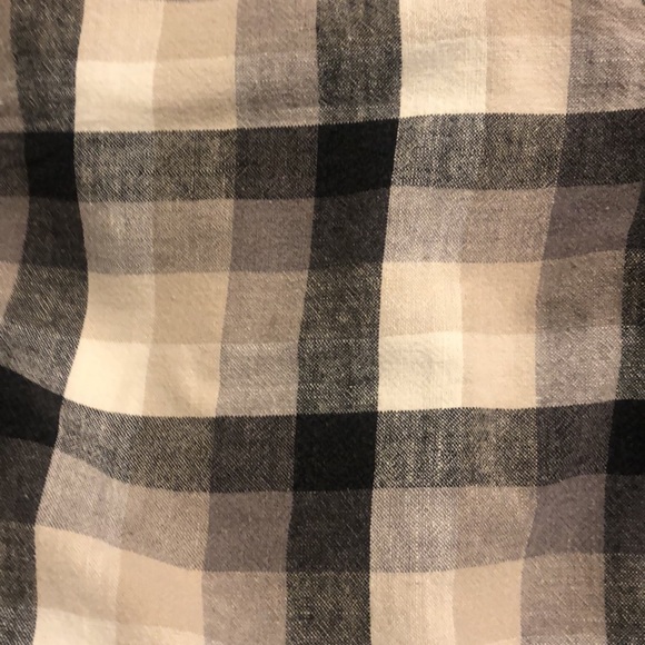 Uniqlo Mens Faded Grey White Plaid Pocket Long Shorts 33” - 36” Large L - Picture 3 of 3